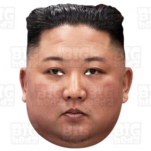 Kim Jong Un North Korean Leader GIANT Size Flat Card Face Mask