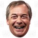 NIGEL FARAGE Reform UK Party Leader GIANT card face mask