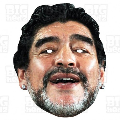 DIEGO MARADONA : Life-size Face Mask