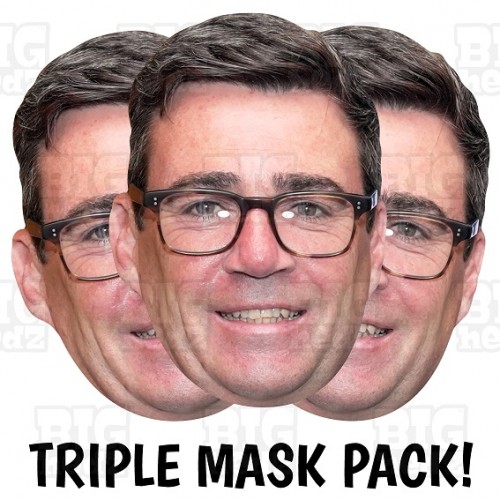 Andy Burnham "The King of The North" Labour MP : 3 GIANT Masks