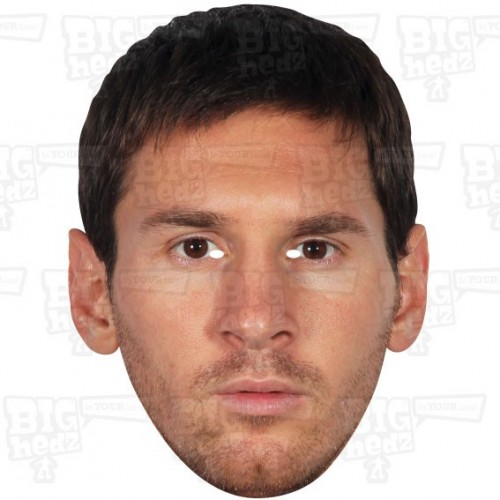 LIONEL MESSI : Life-size Face Mask