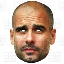 PEP GUARDIOLA Manchester City Football Club manager card face mask for fans and party