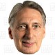 Philip Hammond : BIG A3 Size Card Face Mask Chancellor of the Exchequer