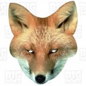 FOX : Life-size Card Face Mask