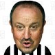 RAFAEL BENITEZ : BIG A3 Size Card Face Mask - Newcastle United Manager