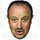RAFAEL BENITEZ : BIG A3 Size Card Face Mask - Newcastle United Manager
