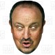 RAFAEL BENITEZ : Life-size Card Face Mask - Manager Newcastle United Championship