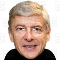 Arsene Wenger : BIG A3 Size Card Face Mask - Arsenal Manager