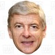 Arsene Wenger : BIG A3 Size Card Face Mask - Arsenal Manager