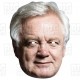 David Davis + Jean-Claude Juncker : TWIN-PACK Life-size Face Masks