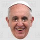 POPE FRANCIS : BIG A3 Size Card Face Mask