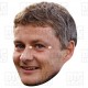 Ole Gunnar Solksjaer : Life-size Card Face Mask FC Manchester Manager United