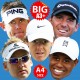 GOLFER 5 Mask Pack : Tiger Woods, Sergio Garcia, Rory McIlroy, Lee Westwood, Ian Poulter : Life-size Face Masks
