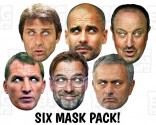 Premier League Football Managers 6 Mask Pack!