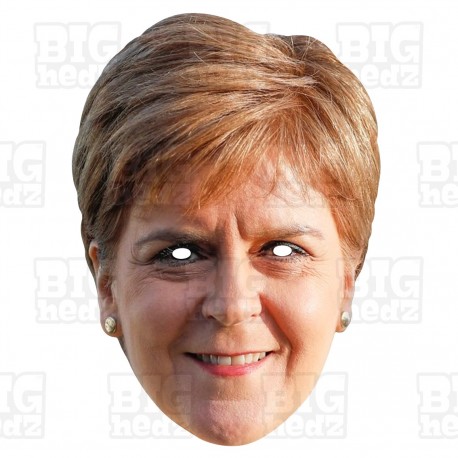 NICOLA STURGEON : Life-size Celebrity Card Face Mask