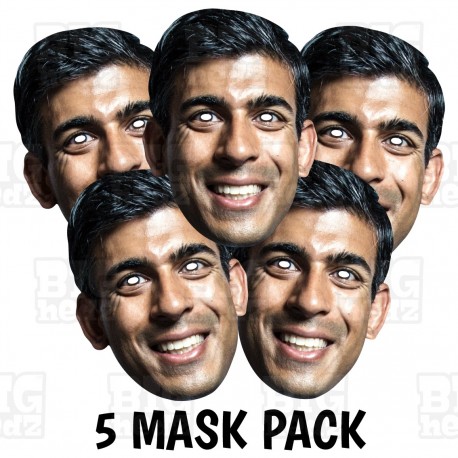 Rishi Sunak : Life-size card face mask - Conservative Party