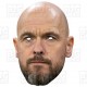 Card face mask of Erik Ten Hag the Manchester United Football Club team manager