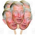 King Charles III Coronation Celebration, card face mask to wear with an elastic strap and eye-holes.