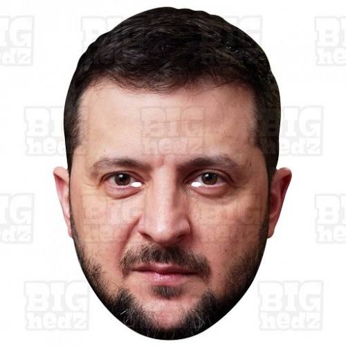 GIANT Size Car Face Mask of Volodymyr Zelensky, the Ukrainian President 
