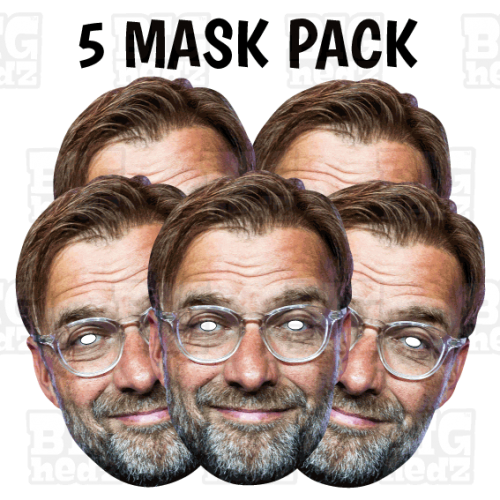 Jurgen Klopp x5 Mask Pack