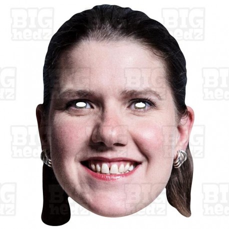 Jo Swinson : Life-size Card Face Mask Liberal Democrat General Election Remain European Union