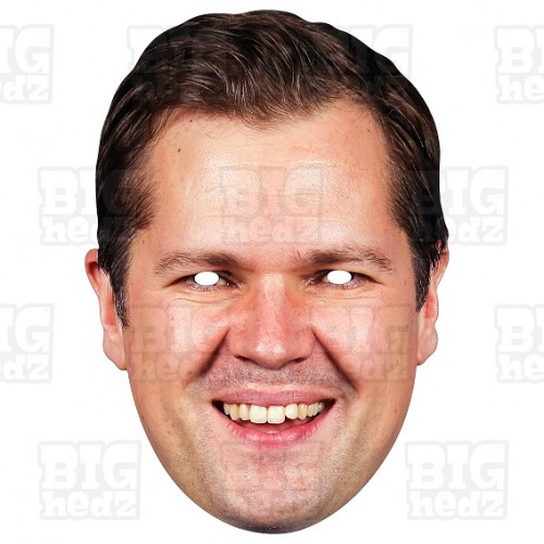 Robert Jenrick card face mask of Conservative MP for Newark